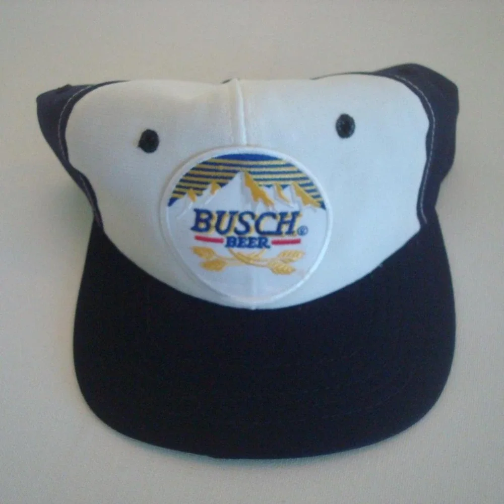 BUSCH BEER NEW ERA SNAPBACK 90S HAT CAP VINTAGE Y2K OOS‎ R3